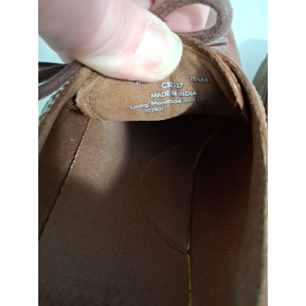 Cole Haan Mens American Classics‎ Longwing Oxford Size 11.5 M Brown Dress Shoe - Picture 8 of 9